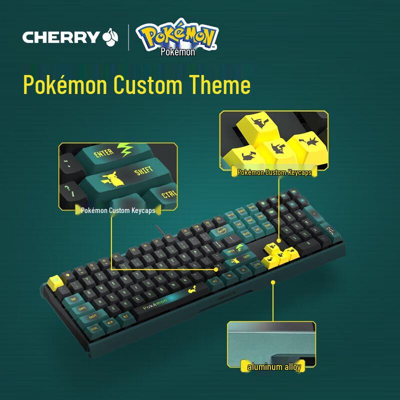 CHERRY MX3.0S Pokémon Pikachu Edition Mechanical Keyboard