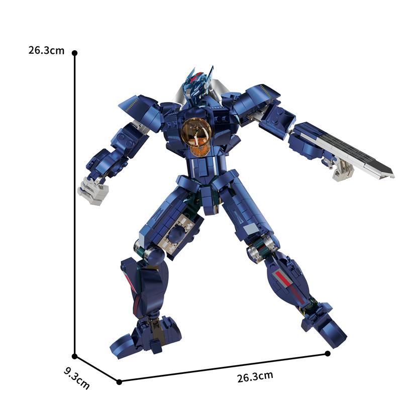 KBOX Hunter Robot stavebnice Film Mecha Warrior Skládací hračky ABS plast Gipsy Danger model Sbírejte ozdoby dětský dárek