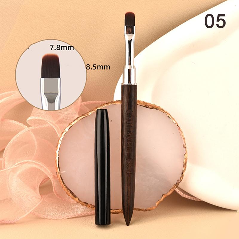 

Кисть для лайнера для ногтей Деревянная ручка Многоразовая Нескользящая Кисть для рисования французских линий и цветов Инструменты для маникюра для DIY и тонких деталей as the picture