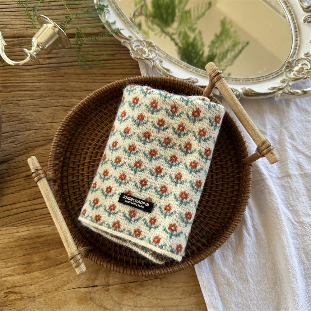 Children's Thick Knit Neck Gaiter Scarf with Ear Loops - Warm, Windproof, and Trendy