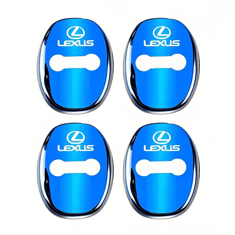 4PCS/Set Fashion Stainless Steel Car Covers Door Lock Protecting Cover For Lexus F SPORT ES RX NX LS UX LM LX GX LC RZ IS CT GS