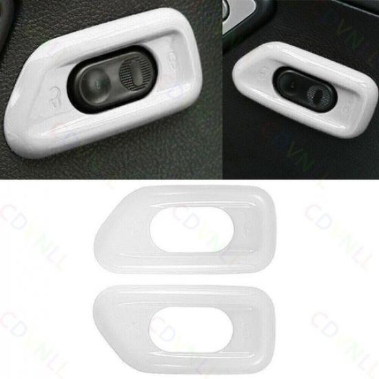 Interior Door Handle Lock Switch Trim For Jeep Wrangler JK JKU 11+ Bright White