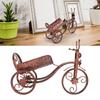 Železný držák na víno ve tvaru tříkolky Stojan na láhev vína pro barový pult, domácí dekorace Bronzový