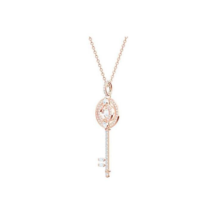 Swarovski Błyszcząca Seria Tańczące Serce Naszyjnik z Kluczem Naszyjnik Damski 5469120