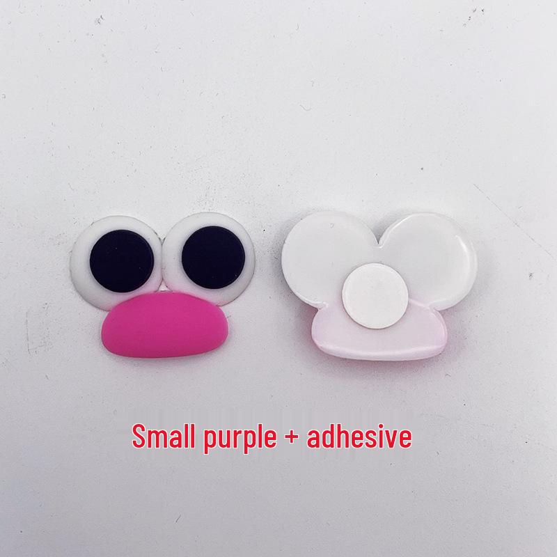 Cartoon Sausage Mouth & Big Eyes Duckbill Rubber Patch - Cute DIY Drain Basket Ornaments