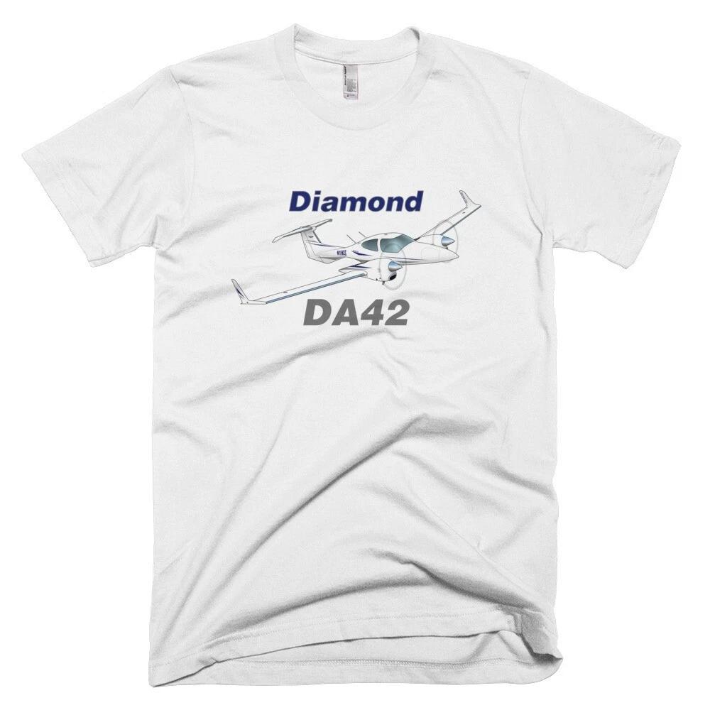 Diamond DA-42 (Blue) Airplane T-shirt - Personalized with N# S