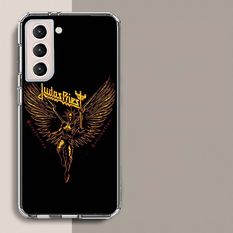 J-Judas P-Priest Band Phone Case For Samsung Galaxy S25 Edge S24 S23 FE S21 S20 S10 Plus S22 S26 Ultra Cover Clear Cases TPU Cap