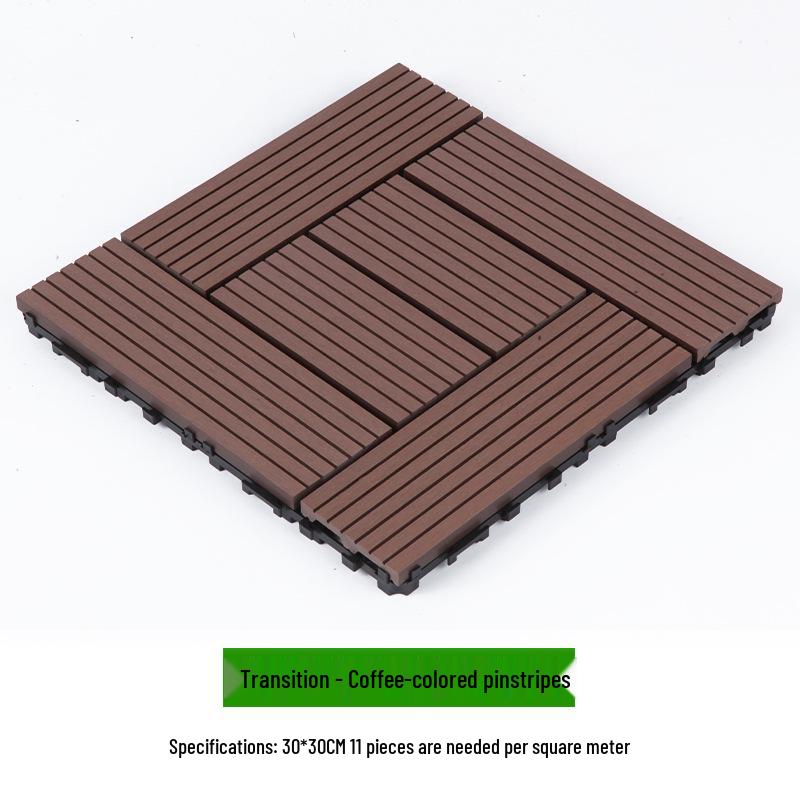 Waterproof WPC Balcony & Garden Flooring - Easy Snap-On, Anti-Corrosion, Ideal for Outdoors & Indoors.