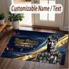 Custom Rug Cristiano Ronaldo Pattern Print Name Text Soft Non‑Slip Floor Carpet for Home Indoor Decoration