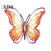 Colorful Iron Butterfly Sculptures Metal Wall Decorations, Garden Art Sculpture, Decorative Pieces Weatherproof Hanging Decor for Patio Fence