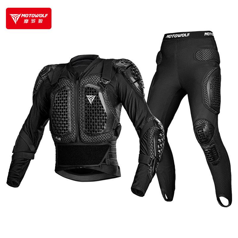 Motowolf Motorcycle Jacket Men Moto Body Armor Moto Armor Motocross Racing Jacket CE Approval Motorbike Moto Protection Gears