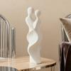 3D Printed Couple Statue Modern Abstract Lovers Figurine Romantic Crafts for Wedding Valentine's Day Gifts Home Bedroom Shelf TV Cabinet Decor