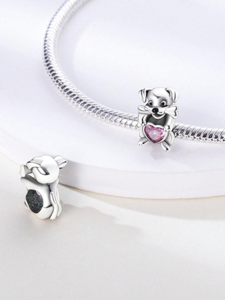 Charms Plata Lovable Kittens And Puppies Beads Charm Copper Plated Fit Charms Original Bracelet For Jewelry Making Diy Charm