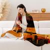 1pc Skate-Themed Teen Plush Quilted Blanket - Soft Warm All-Season Bedspread with Skater & Silhouette, Color-Block Design