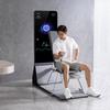 Modern Digital Body Mirror for Gym Layouts Space-Saving Multi-Function Station