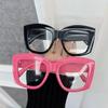 Square Anti Blue Light Eyewear Stylish Retro Classic Female Male Computer Gaming Eye Protection Plain Spectacles