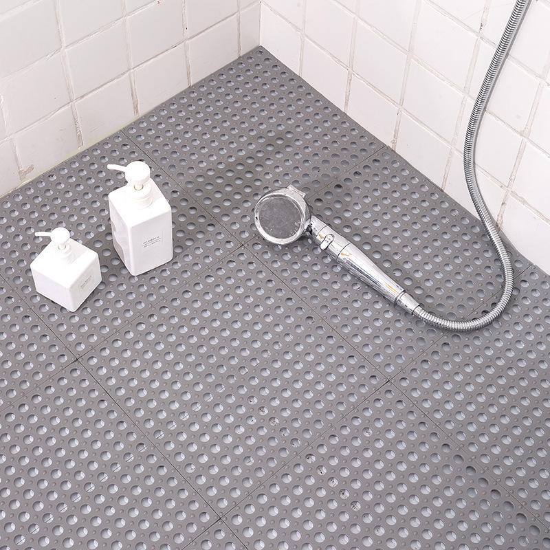 30X30cm Bathroom Non-slip Mat Kitchen Bath Shower Toilet Plastic Waterproof Spliced Patchwork Floor Mat