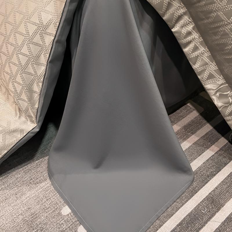 New high-quality embroidered tencel breathable and washable satin jacquard quilt cover 4-piece set for double bed universal for