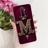 For Realme X2 Pro Case RMX1931 Transparent Luxury Crown A-Z Letters 2D Painted Soft Bumper Cover For Real Me X2 Pro Casing
