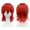 Parrucche BOB Biondo Rosa Arancio con Frangia Sintetiche Anime Stratificate Halloween