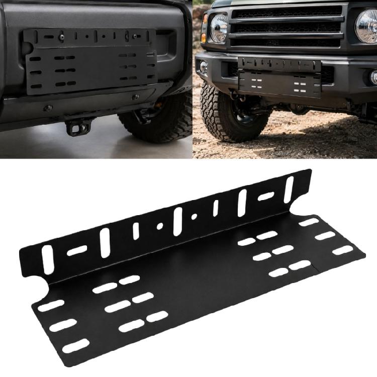Auto Front Stoßstange Kennzeichenhalter Halter Rahmen LED Arbeitsscheinwerfer Leiste Fahrlicht Halter