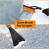 27" Car Snow Brush And Ice Scrapers For Car Windshield, 2-In-1 Detachable Ice Scraper And Brush For Car With Ergonomic Foam Handle, Suitable For