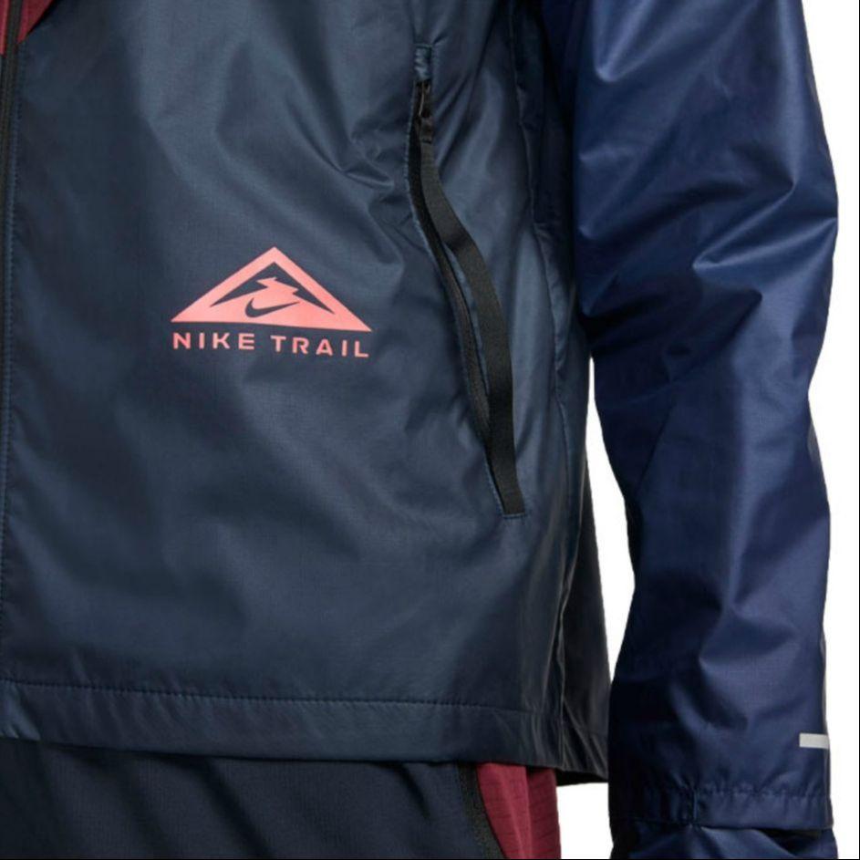 Nike Color Block Hooded Zip-Up Fitted Long Sleeve Jacket Men Outerwear Navy-Blue CZ9055-638