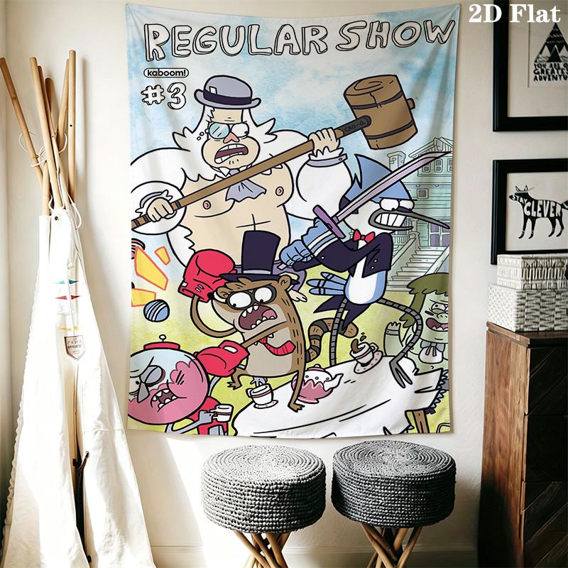 Qu-Xiu Regular cartoon print Pattern Home Decor Tapestry, Wall Hanging, Decorative RV Wall Cloth.ZGT0914342