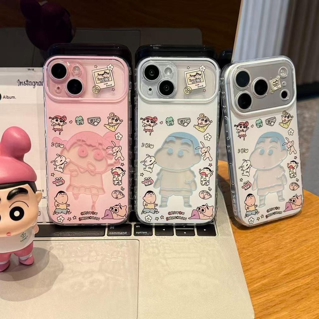 Hollow Nini Xiaoxin illustration is suitable for Apple 11pm mobile phone case, high value for girls, Huawei Xiaomi 11 large window.