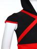 Costume Cosplay Ninja Unisex per Bambini Top con Cappuccio Stampa Drago Ampia Fascia Fondo Spaccato Set Guanti Pantaloni