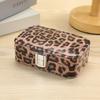 Leopard Print Jewelry Box With Pu Leather And Velvet For Travel And Gift Giving