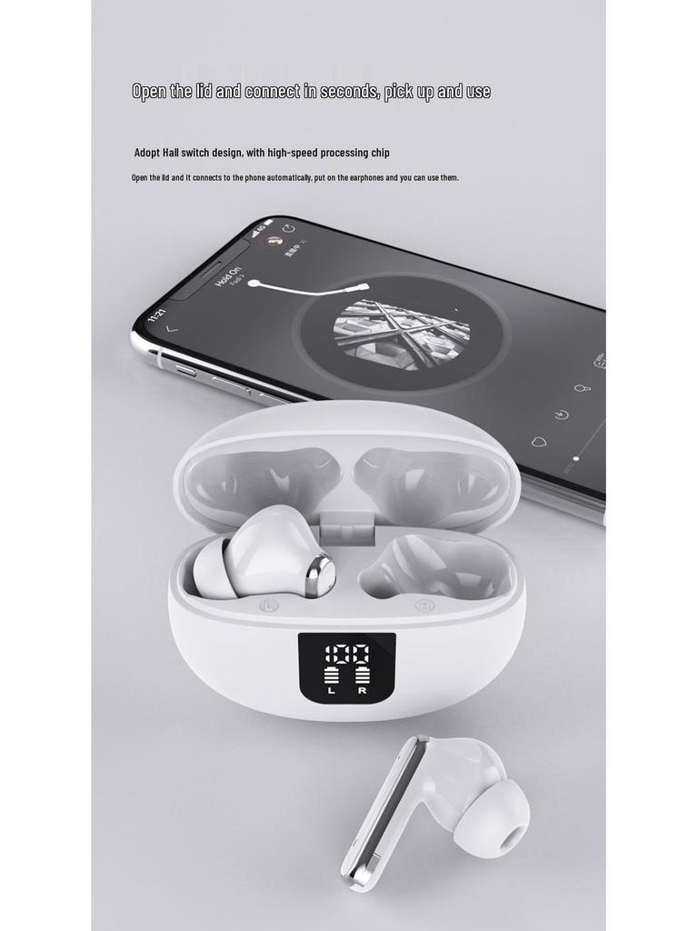 In-Ear Bluetooth Earphones with Smart ANC, Wireless Sports Design, and AI Translation.