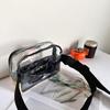 New Straw Fanny Bag Cosmetic Bag Belt Portable Transparent Large Capacity PVC Waterproof Storage
