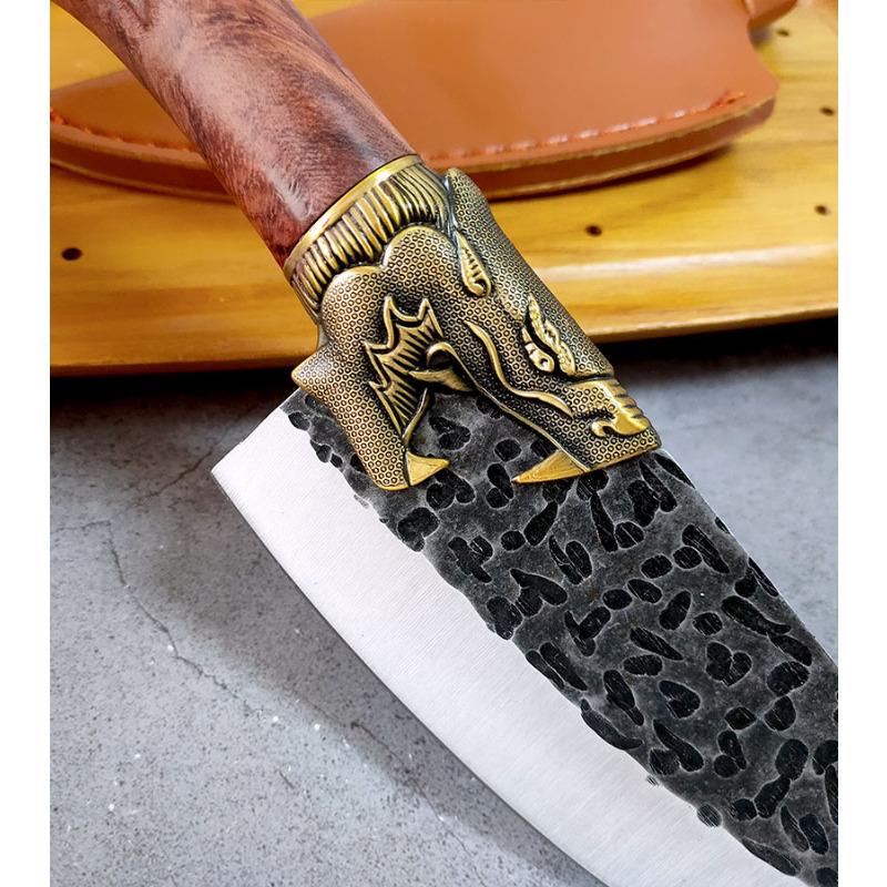 Ručně kovaný kuchyňský nůž Kuchařský nůž Sashimi Nože Sekáček na maso Krájení Řeznický nůž Nůž na ovoce Nástroje na vaření