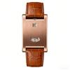 Leather Strap Square Wristwatch Alloy Case Business Watch New Men's Wristwatch  Daily Wear