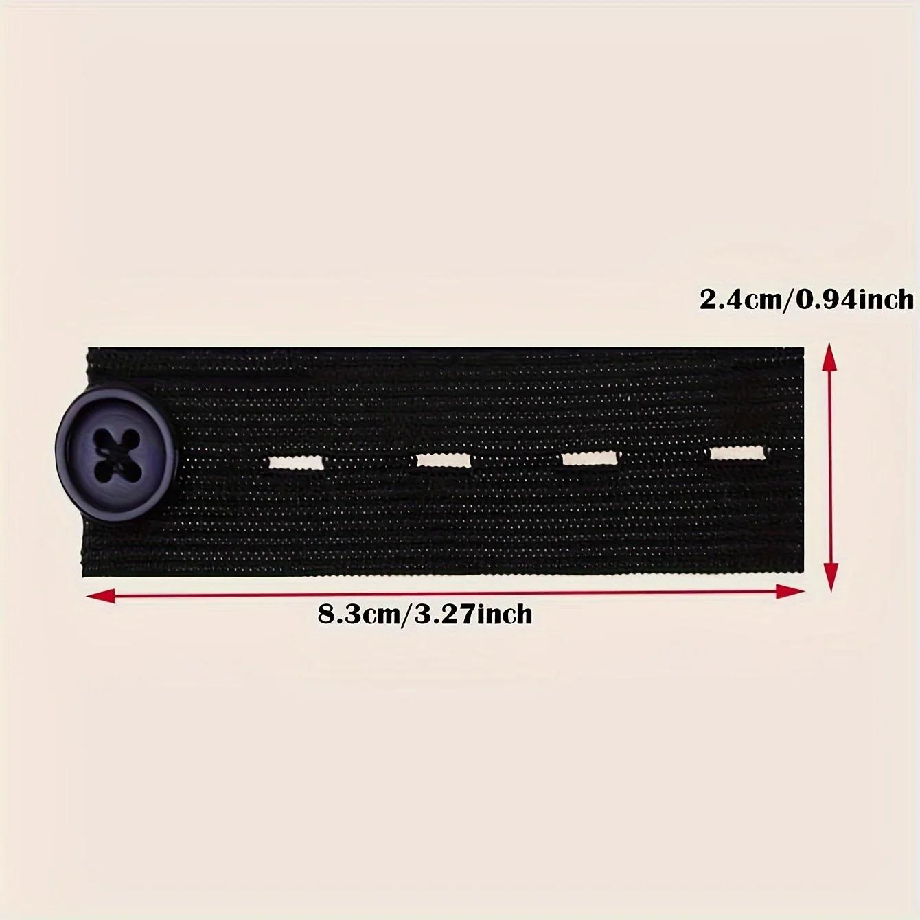 

1 шт. - Эластичный удлинитель талии, регулируемый удлинитель ремня для джинсов, удлинитель пуговицы для длинных брюк