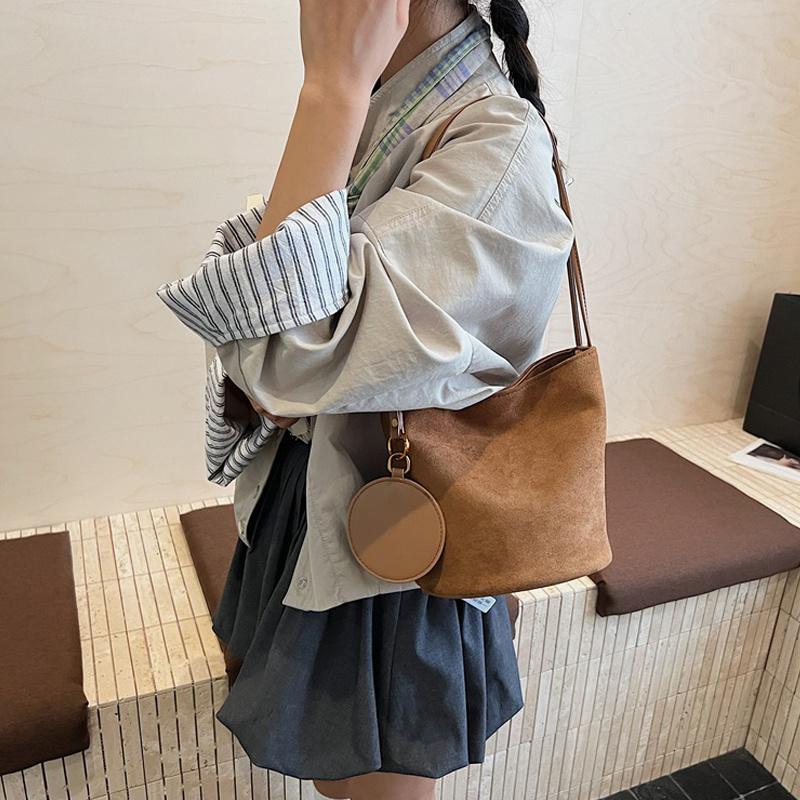 Women's Shoulder Bag Suede Crossbody Messenger, Famous Designer Handbags Classic Elegant Tote For Professional And Casual CLE