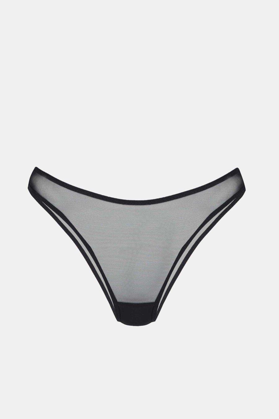 

Трусики сліп Naviale (91218) 4(L) прозорий колір чорний