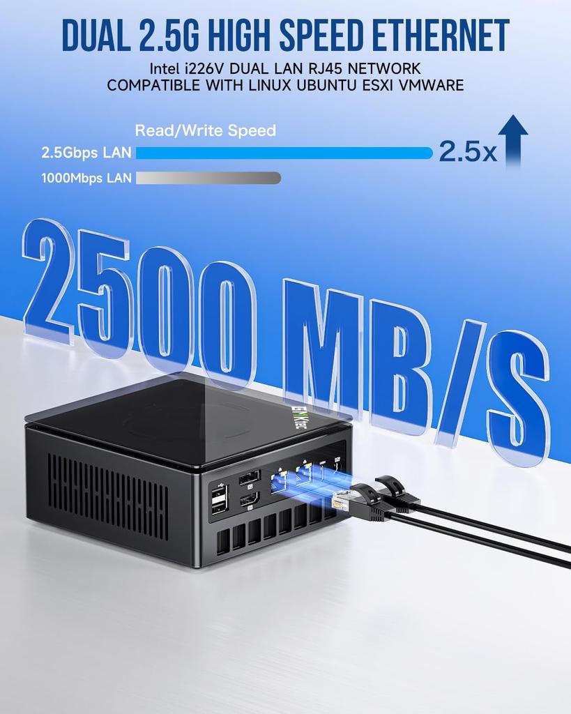 GMKtec NucBox K8 Plus Mini PC with AMD Ryzen 7 8845HS 32GB X 2TB Windows 11 Maximum Frequency DDR5 PCIe Oculink WiFi Bluetooth Simultaneous Microphone