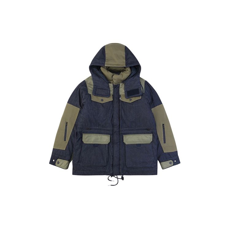 

Коллаборация Levis X White Mountaineering Серия Midnight Blue Повседневная куртка с капюшоном Мужская куртка Деним 17880-0002 S