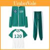 Set de trening pentru tineri Squid Game cu pantaloni și model imprimat pentru sport de toamnă