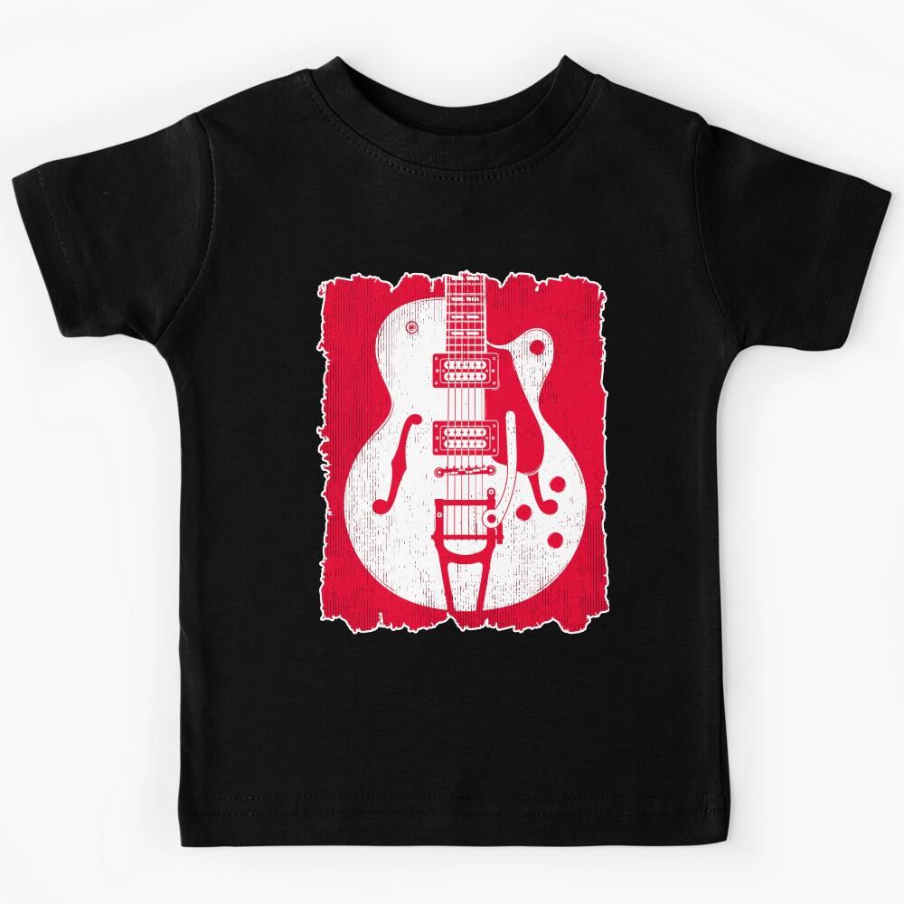 Graffiti Retro Guitar Silhouette Kids T-Shirt 120