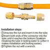 Heavy Duty Copper Water Pipe Joint Sprayer Hose Adapter for Farm Equipment Maintenance Sprayer Systems Enhancement