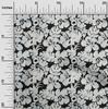 oneOone Georgette Viscose Black Fabric Floral & Leaves Dress Material Fabric Print Fabric By The Yard 42 Inch