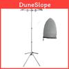 Foldable Aluminum Ironing Support Stand With Detachable Garment Hanger For Home Use