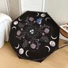 1pc Moon Phases Mandala Art Umbrella with Plastic Handle,Suitable for All Seasons Home Travel Outdoor UmbrellaDD1814