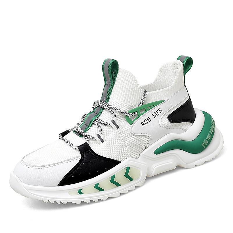 Men's Sports Running Tennis Shoes Breathable Fashion Non-slip Sneakers Walking Style Shoes