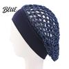 Crochet Hair Net Mesh Bonnet for Women, Breathable Polyester Sleeping Cap with Wide Anti Frizz Elastic Band, Lightweight Cove Wig Styling And