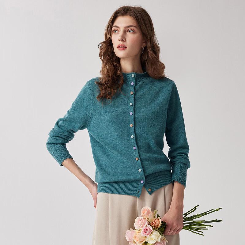 Zhaojun Women's 2026 Autumn/Winter 100% Cashmere Cardigan