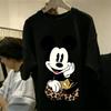 Mickey Minnie Graphic T Shirt Women Man 2026 Summer Vintage Cartoon Print Casual  Short Sleeve Tee Streetwear Disney Couple Tops